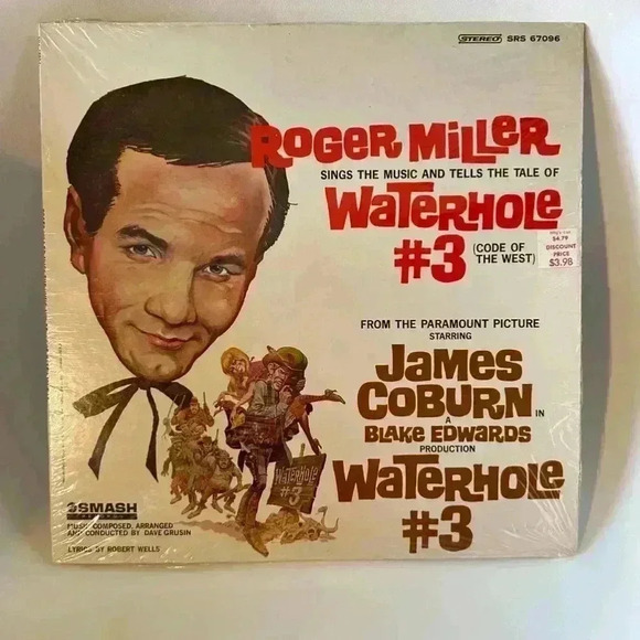 Smash Records Vinyl Record - Waterhole #3 - Roger Miller - Red - Picture 1 of 9